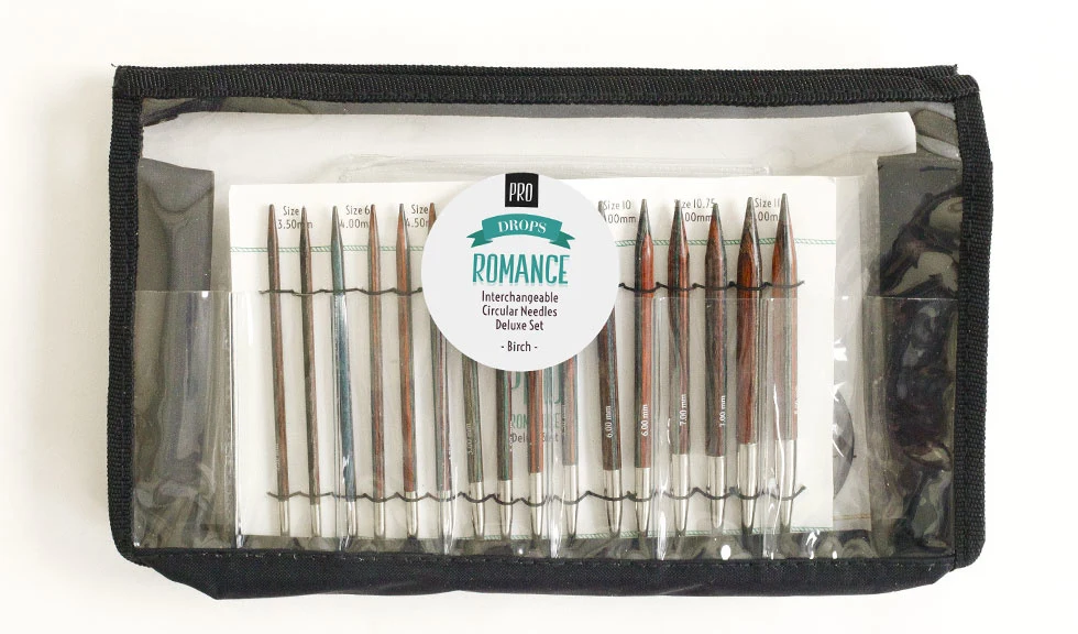 DROPS Pro ROMANCE Interchangeable Circular Needle Deluxe Set